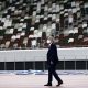 IOC President Thomas Bach Visits 2020 Olympic Stadium and Athletes Village