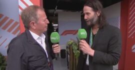 Another Look At Some Exceptionally Brilliant Martin Brundle Moments…! (Photo – Martin Brundle With Keanu Reeves At Silverstone)