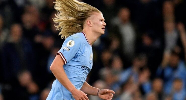 VIEW RECENT FOOTBALL MATCHES INCLUDING MANCHESTER CITY VS ARSENAL MATCH ON 26/04/2023  (PHOTO – ERLING HAALAND CELEBRATING – ‘BECAUSE HE’S WORTH IT’)