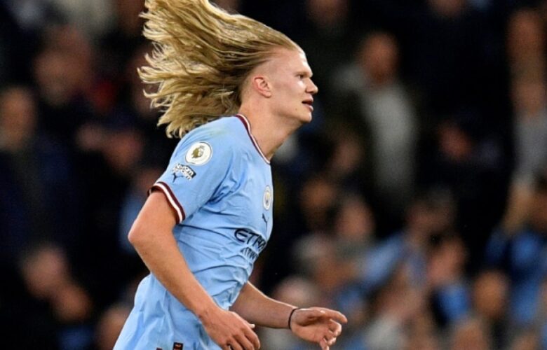 VIEW RECENT FOOTBALL MATCHES INCLUDING MANCHESTER CITY VS ARSENAL MATCH ON 26/04/2023  (PHOTO – ERLING HAALAND CELEBRATING – ‘BECAUSE HE’S WORTH IT’)
