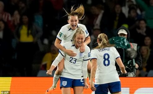 FIFA WOMEN’S WORLD CUP 2023 – THE LIONESSES BID ‘ADIOS’ TO COLOMBIA BEATING THEM 2 – 1 IN THE QUARTER FINALS -12/08/2023