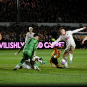 FA CUP – 28/01/2024  (PHOTO – RASMUS HOJLUND SCORES FOR MANCHESTER UNITED)