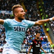 CHAMPIONS LEAGUE – 14/02/2024  (PHOTO – LAZIO’S CIRO IMMOBILE CELEBRATES)