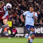 PREMIER LEAGUE : WEST HAM UNITED VS BRENTFORD – 26/02/2024  (PHOTO – JARROD BOWEN SCORES A HAT-TRICK)