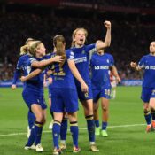 WOMEN’S CHAMPIONS LEAGUE – 19/03/2024  (PHOTO – CHELSEA WOMEN CELEBRATE)