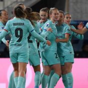 WOMEN’S CHAMPIONS LEAGUE – 20/03/2024  (PHOTO – BARCELONA WOMEN CELEBRATE)