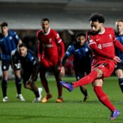 EUROPA LEAGUE : ATALANTA VS LIVERPOOL – 18/04/2024  (PHOTO – MO SALAH SCORES FOR LIVERPOOL)
