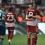 EUROPA CONFERENCE LEAGUE : OLYMPIACOS FC VS ASTON VILLA – 09/05/2024   (PHOTO – OLYMPIACOS CELEBRATE)