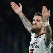 EUROPA LEAGUE : 02/05/2024  (PHOTO – LEVERKUSEN’S ROBERT ANDRICH CELEBRATES)
