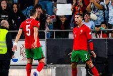 UEFA NATIONS LEAGUE : PORTUGAL VS SCOTLAND – 08/09/2024  (PHOTO – CRISTIANO RONALDO CELEBRATES)