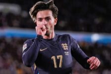 UEFA NATIONS LEAGUE : FINLAND VS ENGLAND – 13/10/2024  (PHOTO – JACK GREALISH CELEBRATES SCORING – AND BECOMING A DAD!)