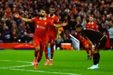 CHAMPIONS LEAGUE – 02/10/2024   (PHOTO – MO SALAH CELEBRATES)