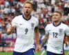 EUROS 2024 – 20/06/2024  (PHOTO – HARRY KANE AND KIERAN TRIPPIER CELEBRATE HARRY’S GOAL)