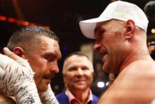 ANOTHER LOOK AT THE TYSON FURY VS OLEKSANDR USYK MATCH – 18/05/2024  (PHOTO – GAME RESPECTS GAME FOLLOWING THE FURY VS USYK MATCH LAST TIME)