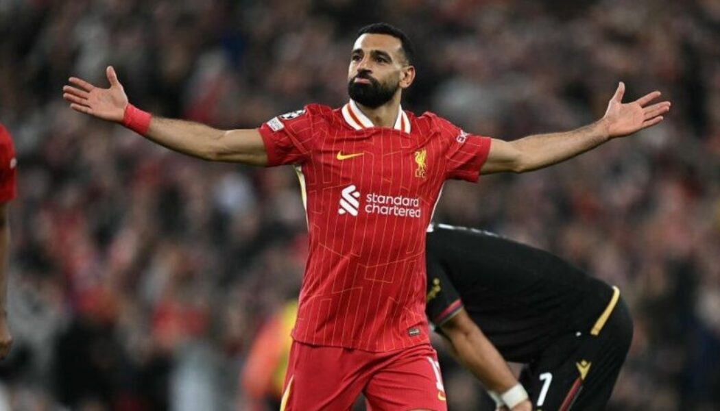 UEFA CHAMPIONS LEAGUE : TUESDAY – 21/01/2025  (PHOTO – MO SALAH CELEBRATES)