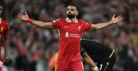 UEFA CHAMPIONS LEAGUE : TUESDAY – 21/01/2025  (PHOTO – MO SALAH CELEBRATES)