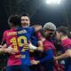 SPANISH SUPER CUP FINAL : SUNDAY – 12/01/2025  (PHOTO – LAMINE YAMAL AND BARCELONA CELEBRATE)