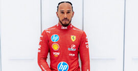 LEWIS HAMILTON’S FIRST DAY AT FERRARI  (PHOTO – LEWIS HAMILTON WEARS HIS NEW FERRARI RACING SUIT!)