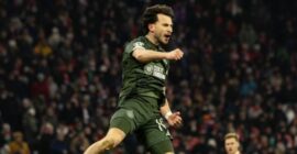 CHAMPIONS LEAGUE :  BAYERN MUNICH VS CELTIC – 18/02/2025  (PHOTO – KUHN CELEBRATES)