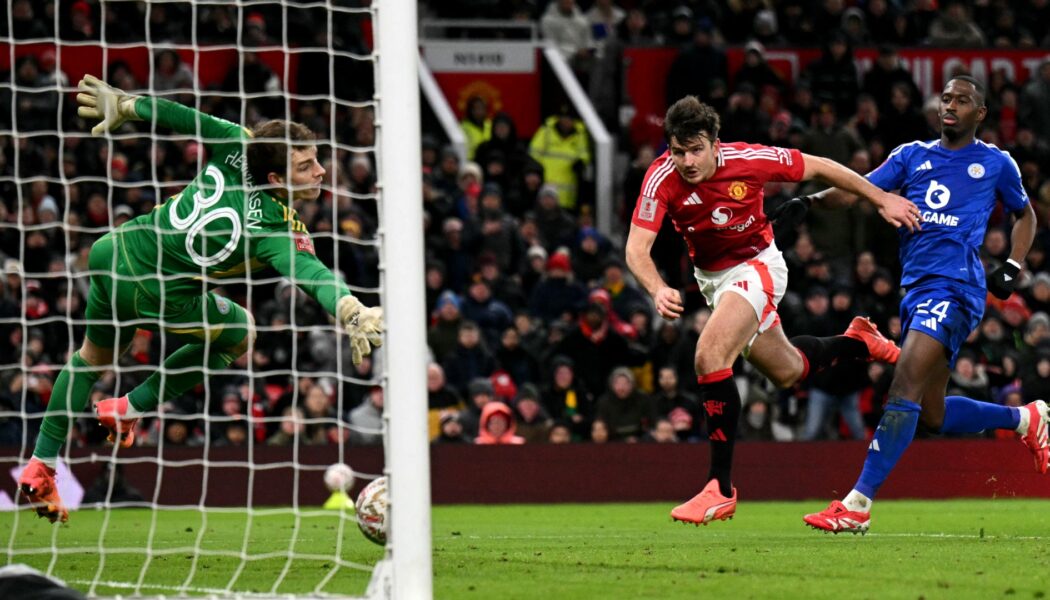 FA CUP FOURTH ROUND : FRIDAY – 07/02/2025  (PHOTO – HARRY MAGUIRE HEADS THE WINNER INTO GOAL)