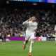 CHAMPIONS LEAGUE :  REAL MADRID VS MAN CITY – 19/02/2025  (PHOTO – MBAPPE CELEBRATES HIS HAT-TRICK)