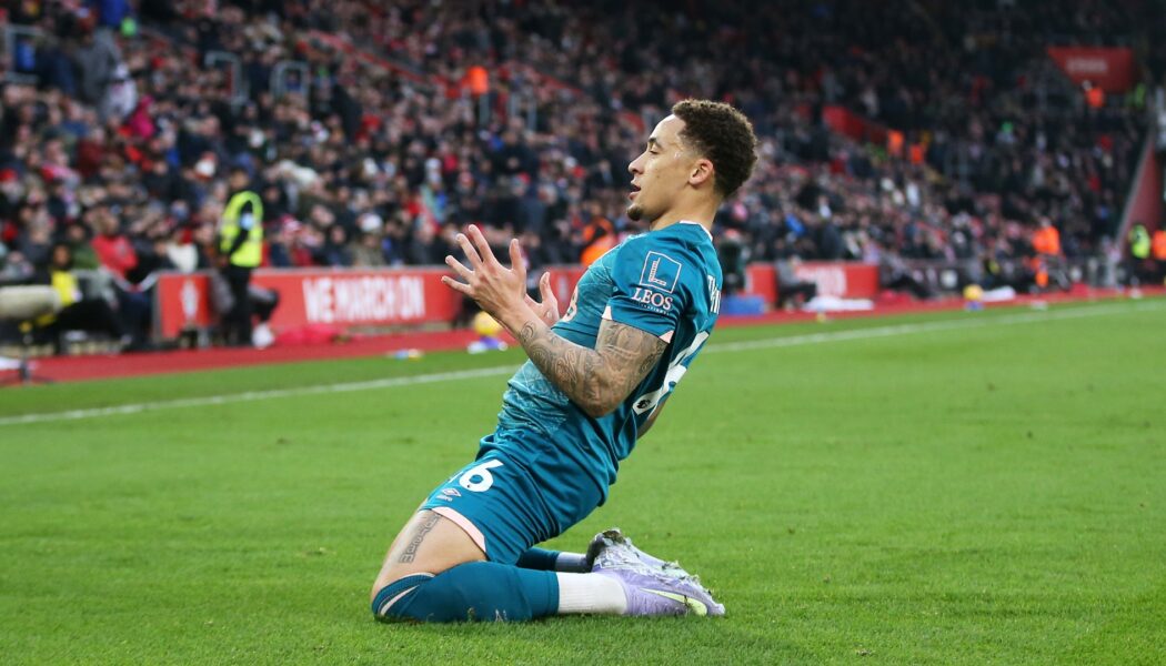 PREMIER LEAGUE :  SATURDAY – 15/02/2025  (PHOTO – MARCUS TAVERNIER CELEBRATES)