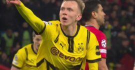 UEFA CHAMPIONS LEAGUE : MATCHES FROM 12/03/2025  (PHOTO – MAXIMILIAN BEIER CELEBRATES)