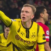 UEFA CHAMPIONS LEAGUE : MATCHES FROM 12/03/2025  (PHOTO – MAXIMILIAN BEIER CELEBRATES)