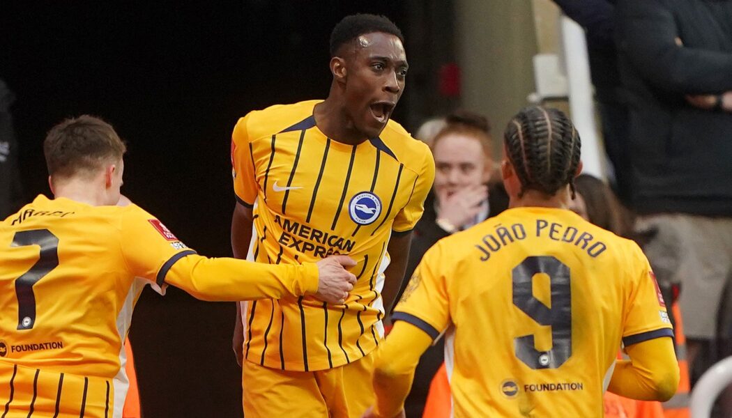 FA CUP :  NEWCASTLE UNITED VS BRIGHTON – 02/03/2025  (PHOTO – DANNY WELBECK CELEBRATES)