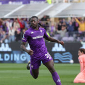 UEFA CONFERENCE LEAGUE : THURSDAY – 17/04/2025  (PHOTO – MOISE KEAN CELEBRATES)