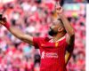 PREMIER LEAGUE : LIVERPOOL VS TOTTENHAM HOTSPUR – 27/04/2025  (PHOTO – MO SALAH CELEBRATES)