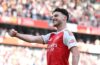 PREMIER LEAGUE : SUNDAY – 18/05/2025  (PHOTO – DECLAN RICE CELEBRATES)