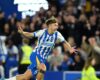 PREMIER LEAGUE : BRIGHTON AND HOVE ALBION VS LIVERPOOL – 19/05/2025   (PHOTO – JACK HINSHELWOOD CELEBRATES)