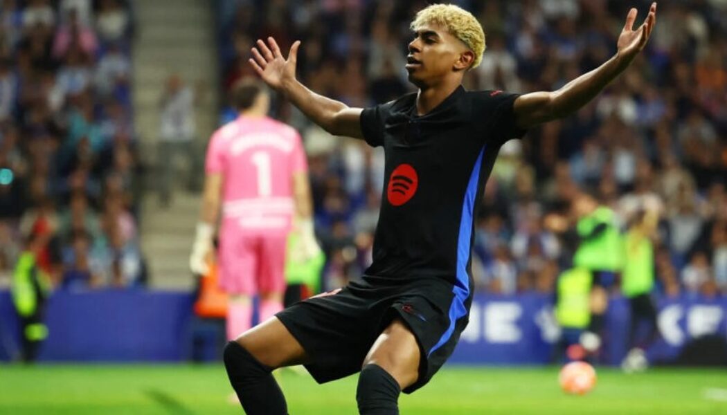 LA LIGA : ESPANYOL VS BARCELONA – 15/05/2025  (PHOTO – LAMINE YAMAL CELEBRATES)
