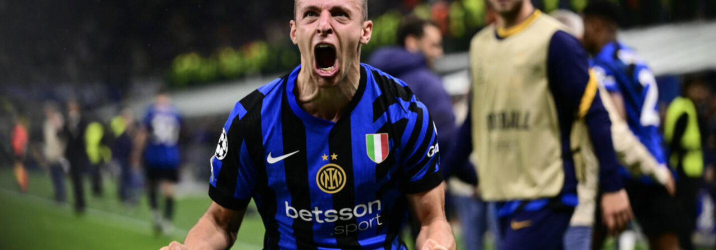 CHAMPIONS LEAGUE SEMI-FINAL : INTER MILAN VS BARCELONA – 06/05/2025  (PHOTO – DAVIDE FRATTESI CELEBRATES)