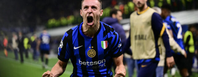 CHAMPIONS LEAGUE SEMI-FINAL : INTER MILAN VS BARCELONA – 06/05/2025  (PHOTO – DAVIDE FRATTESI CELEBRATES)