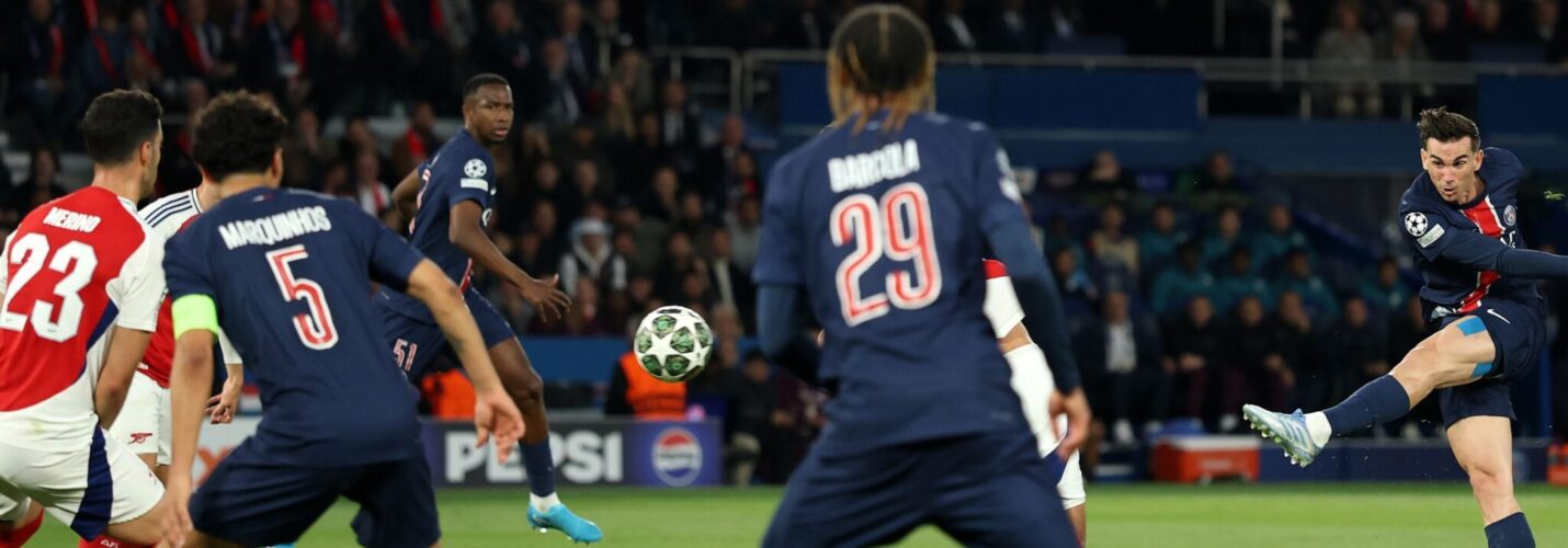 CHAMPIONS LEAGUE SEMI-FINAL :  PSG VS ARSENAL – 07/05/2025  (PHOTO – FABIAN RUIZ SCORES FOR PSG)