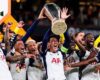 UEFA EUROPA LEAGUE FINAL : TOTTENHAM HOTSPUR VS MANCHESTER UNITED – 21/05/2025  (PHOTO – SON HEUNG-MIN LIFTS THE TROPHY)
