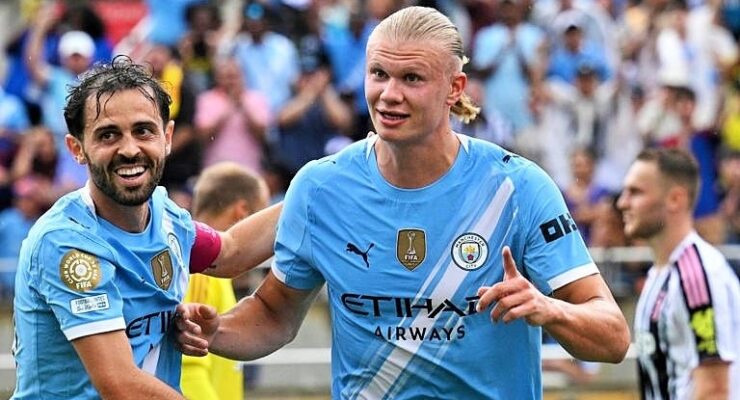 FIFA CLUB WORLD CUP 2025:  JUVENTUS VS MANCHESTER CITY 26/06/2025 – (PHOTO ERLING HAALAND AND BERNARDO SILVA CELEBRATE)