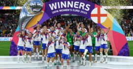 THE LIONESSES HAVE BEATEN SPAIN ON PENALTIES (3 – 1) IN BACK-TO-BACK TROPHIES IN THE EUROS!