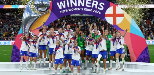 THE LIONESSES HAVE BEATEN SPAIN ON PENALTIES (3 – 1) IN BACK-TO-BACK TROPHIES IN THE EUROS!