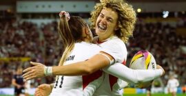 RUGBY WORLD CUP OPENER :  RED ROSES VS U.S.A. – 22/08/2025 (PHOTO – ELLIE KILDUNNE CELEBRATES)
