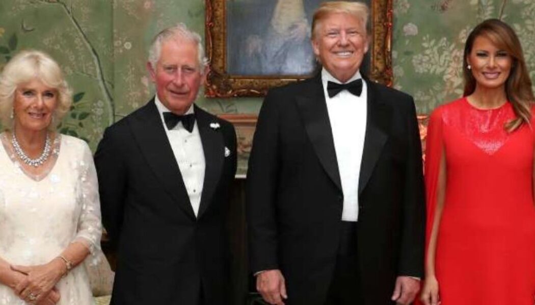 THE ROYAL FAMILY WELCOME PRESIDENT TRUMP AND FIRST LADY MELANIA TRUMP ON FIRST STATE VISIT