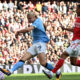 PREMIER LEAGUE : ARSENAL VS MANCHESTER CITY – 21/09/2025  (PHOTO – HAALAND SCORES FOR MAN CITY)