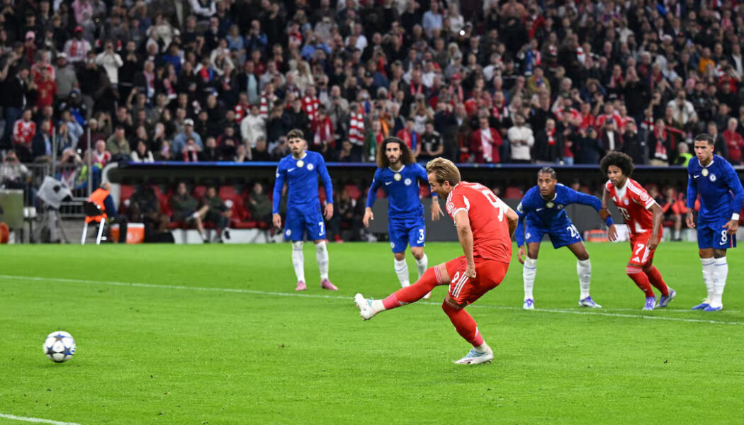 CHAMPIONS LEAGUE :  BAYERN MUNICH VS CHELSEA – 17/09/2025  (PHOTO – HARRY KANE SCORES)