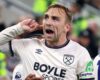 PREMIER LEAGUE :  EVERTON VS WEST HAM – 29/09/2025  (PHOTO – JARROD BOWEN CELEBRATES)
