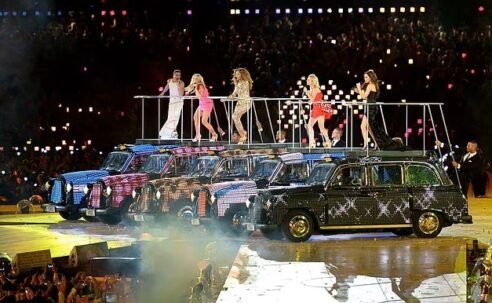 THE SPICE GIRLS SING AT THE LONDON 2012 OLYMPICS