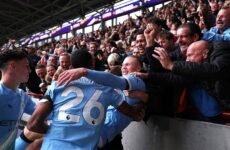 PREMIER LEAGUE MATCHES : 05/10/2025  (PHOTO – ERLING HAALAND CELEBRATES)
