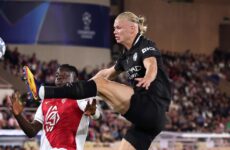 CHAMPIONS LEAGUE :  MONACO VS MANCHESTER CITY – 02/10/2025 (PHOTO – ERLING HAALAND SCORES A BRACE)