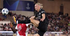 CHAMPIONS LEAGUE :  MONACO VS MANCHESTER CITY – 02/10/2025 (PHOTO – ERLING HAALAND SCORES A BRACE)